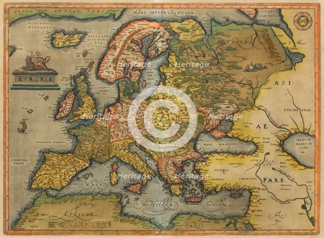 Europae. From Theatrum Orbis Terrarum, 1572. Creator: Ortelius, Abraham (1527-1598).