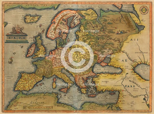 Europae. From Theatrum Orbis Terrarum, 1572. Creator: Ortelius, Abraham (1527-1598).