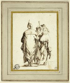 European Courtier and Two Turks, Conversing, n.d. Creator: Stefano della Bella