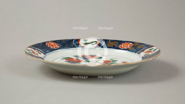 European copy of Chinese Imari plate, 20th century. Creator: Unknown.