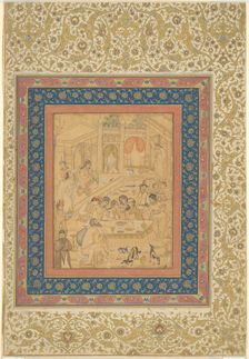 European Banquet Scene, c. 1600. Creator: Unknown