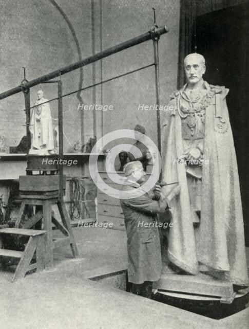 'European sculptor', 1947. Creator: Unknown.