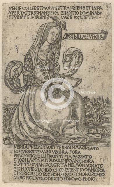 European Sibyl, early 15th century. Creator: Unknown.