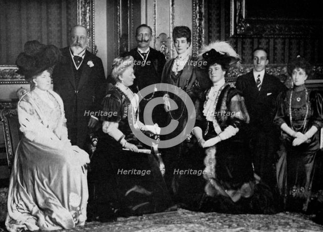 European royalty at Windsor Castle, 17th November 1907 (1964). Artist: Unknown