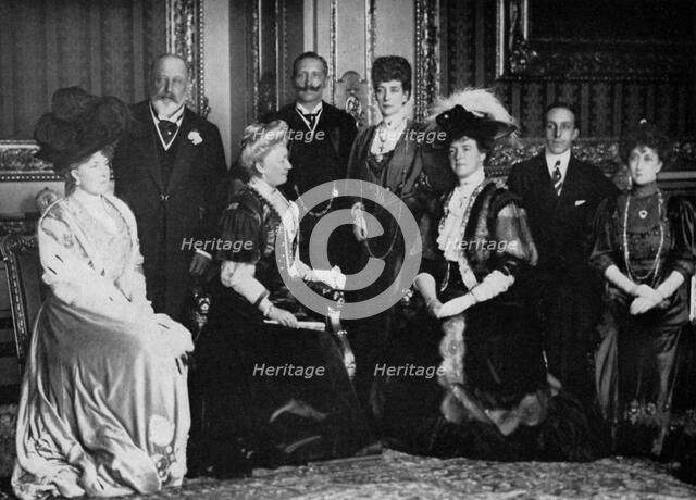 European royalty at Windsor Castle, 17th November 1907 (1964). Artist: Unknown