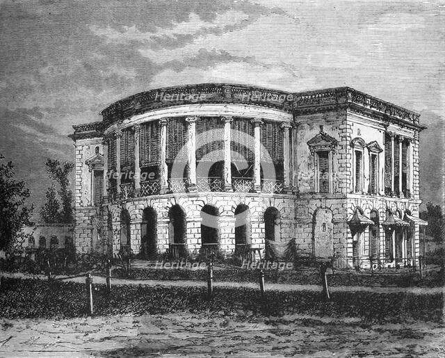 'European Residence in Calcutta', c1891. Creator: James Grant.