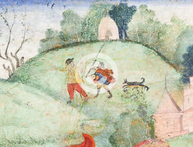 Europeans Embracing (image 2 of 3), c1590. Creator: Unknown.