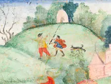 Europeans Embracing (image 2 of 3), c1590. Creator: Unknown