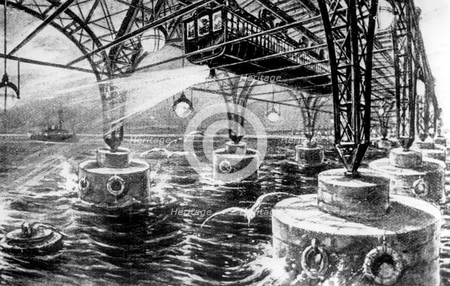 Euro Suspension Bridge, 1906. Creator: Unknown.