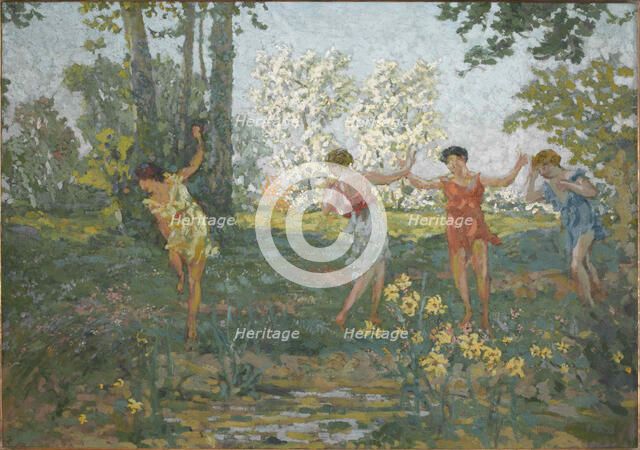 Eurydice Bitten by a Snake, 1913. Creator: Roussel, Ker-Xavier (1867-1944).