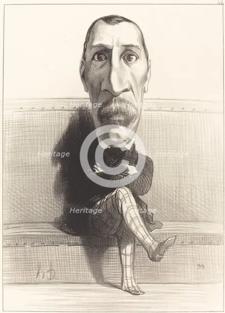 Eus. Isidore Buvignier, 1849. Creator: Honore Daumier.