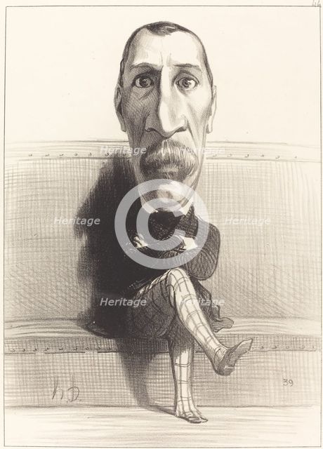 Eus. Isidore Buvignier, 1849. Creator: Honore Daumier.