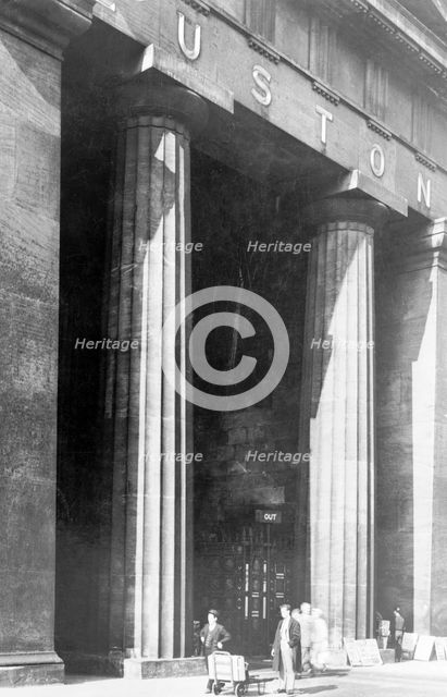 Euston Arch, Euston Station, Camden, London. Creator: Eric de Maré.