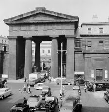 Euston Arch, Euston Station, Euston Road, Camden, London, 1960. Artist: Eric de Maré