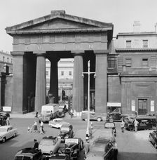 Euston Arch, Euston Station, Euston Road, Camden, London, 1960. Artist: Eric de Maré