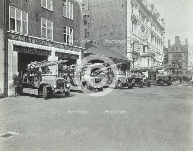 Euston Fire Station, No 172 Euston Road, St Pancras, London, 1935. Artist: Unknown.