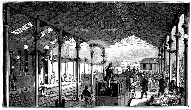 Euston Station, London terminus of London and Birmingham Railway, 1840. Creator: Unknown.