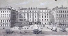 Euston Square Station, London, c1838. Artist: George Sidney Shepherd