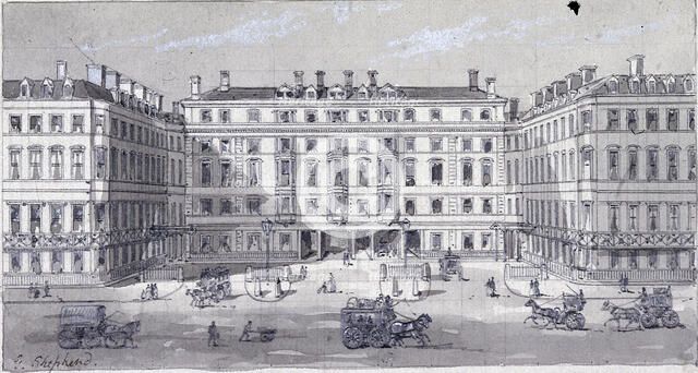 Euston Square Station, London, c1838.  Artist: George Sidney Shepherd