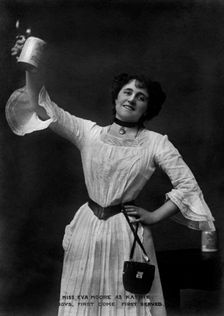 Eva Moore as Kathie in Boys, First Come, First Served, 1903.Artist: Ellis & Walery