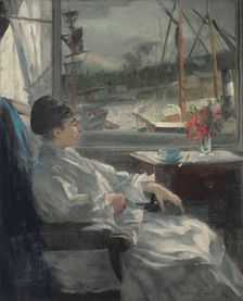 Eva Gonzalès (1849-1883) in Dieppe, c1880. Creator: Guérard-Gonzalès, Jeanne (1852-1924)