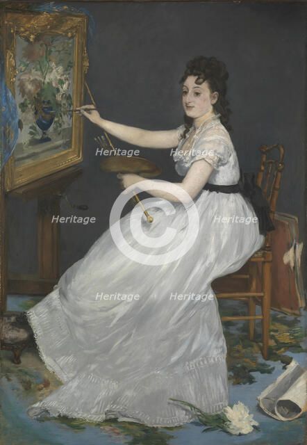 Eva Gonzalès, 1870. Artist: Manet, Édouard (1832-1883)