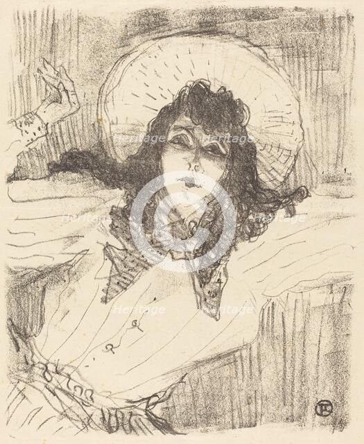 Eva Lavallière, 1896. Creator: Henri de Toulouse-Lautrec.
