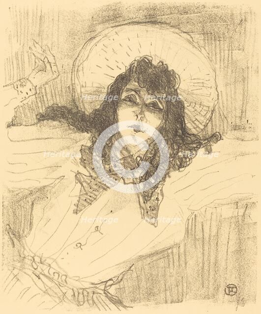 Eva Lavallière, 1896. Creator: Henri de Toulouse-Lautrec.