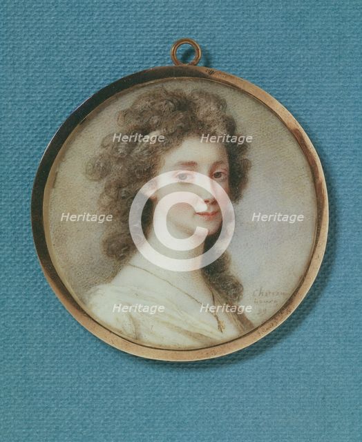 Eva Sophia Piper (1757-1816), b von Fersen, Countess, c18th century. Creator: Le Chevalier de Chateaubourg.