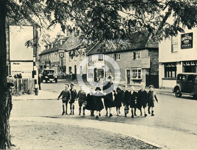 'Evacuated Children with their Teacher', 1943. Creator: Unknown.