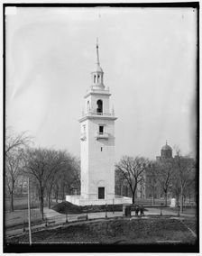 Evacuation Monument, Dorchester Heights, Mass., between 1900 and 1906. Creator: Unknown