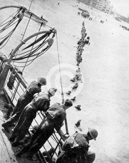 Evacuation of British troops from Dunkirk, 27 May - 3 June 1940. Artist: Unknown