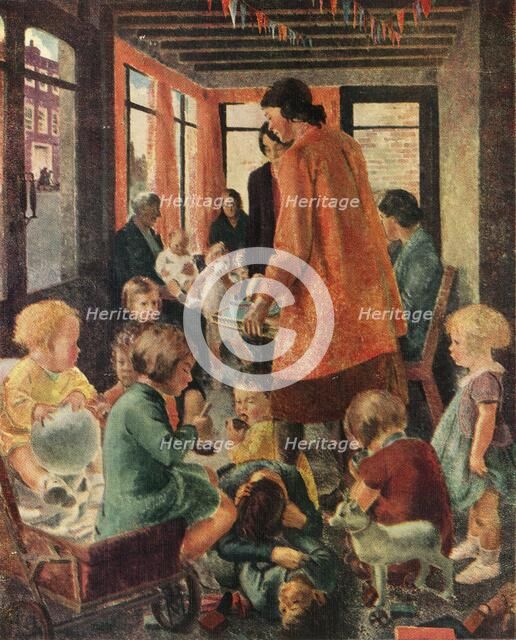 'Evacuee Play Centre', c1943.  Creator: Elise Dalton Hewland.