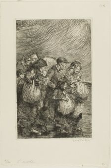 Evacuees, 5723. Creator: Theophile Alexandre Steinlen