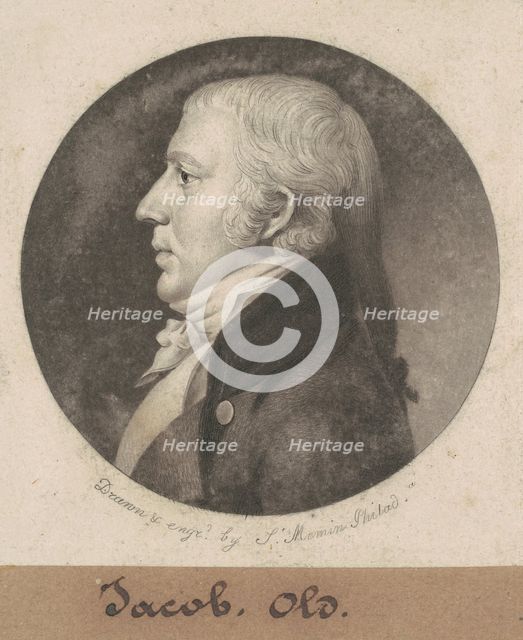 Evan William Thomas, 1798-1803. Creator: Charles Balthazar Julien Févret de Saint-Mémin.