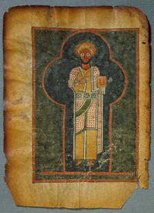 Evangelia IV Etiopice (Ge´ez), Ethiopian Manuscript. Four Gospels, 14th century, design: 14th cent. Creator: Anon