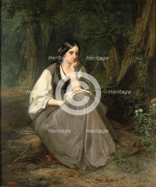 Evangeline, 1861. Creator: Christian Schussele.