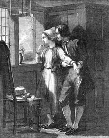 "Evangeline" - painted by John Absolon - from the Exhibition of the New Society of Scottish..., 1854 Creator: Unknown