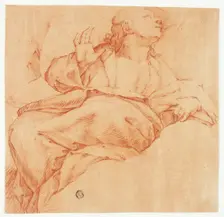 Evangelist Looking Upward, n.d. Creator: Luca Giordano