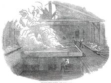 Evaporating House and Salt Pan, Marston Salt-Pit, 1850. Creator: Unknown
