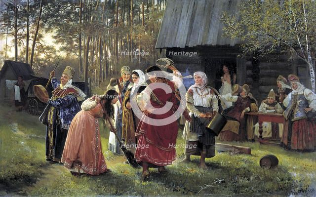 'Eve-of-the-Wedding Party', 1889. Artist: Alexei Ivanovich Korzukhin