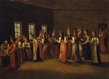 Eve-of-the-wedding party in a Merchant's House, First quarter of 19th century. Artist: Anonymous