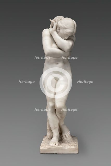 Eve after the Fall, Modeled 1883, carved about 1886. Creator: Auguste Rodin.