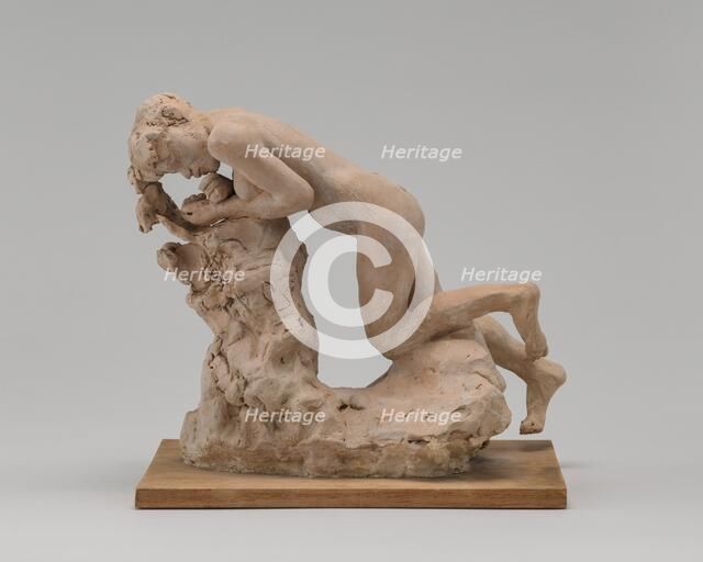 Eve Eating the Apple, c. 1885. Creator: Auguste Rodin.