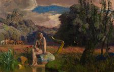 Eve in Paradise or The Serpent in Paradise, 1911. Creator: Joakim Skovgaard