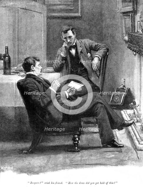 Eve's Ransom..."Dengate?" cried his friend. "How the deuce did you get hold of this?" 1895. Creator: George Meisenbach.