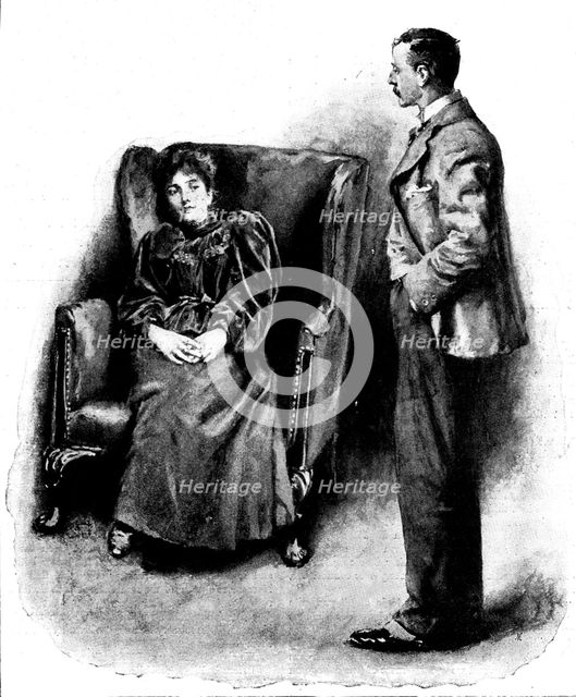 Eve's Ransom..."I am much obliged to him," said Eve, as she sank back in...luxurious repose, 1895. Creator: George Meisenbach.