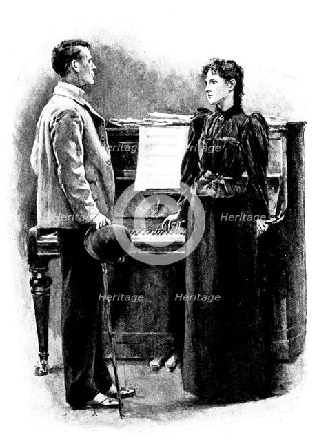 Eve's Ransom..."It's all right! I had a letter this morning. She has gone to Dudley.", 1895. Creator: George Meisenbach.