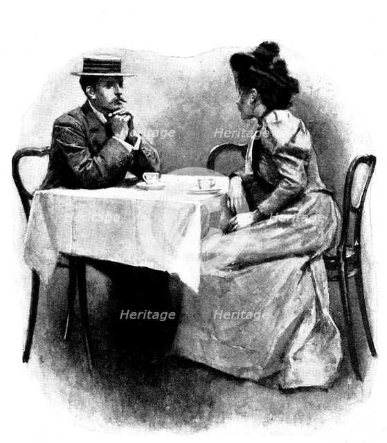 Eve's Ransom..."Something has been proposed to me," said Hilliard, 1895. Creator: George Meisenbach.
