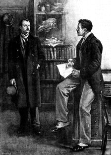 Eve's Ransom..."This is from Miss Madeley, and it's all about you", 1895. Creator: George Meisenbach